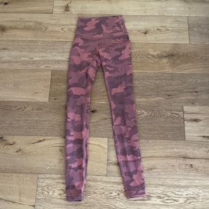Lululemon pink camo leggings!